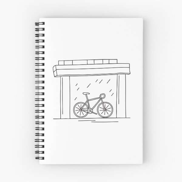 Item preview, A bicycle secured to a pole under an urban overpass designed and sold by rasagamastore.