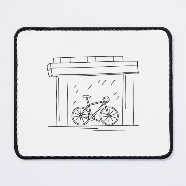 Item preview, A bicycle secured to a pole under an urban overpass designed and sold by rasagamastore.