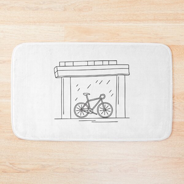 Item preview, A bicycle secured to a pole under an urban overpass designed and sold by rasagamastore.