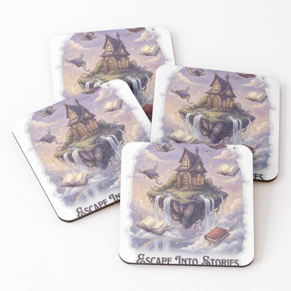 Item preview, Floating Library Island Sticker Souvenir Summer Edition designed and sold by Imaginarium of Chaos falcon88 .