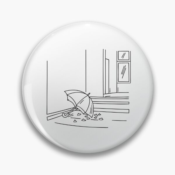 Item preview, A broken umbrella discarded in the corner of a stairwell designed and sold by rasagamastore.