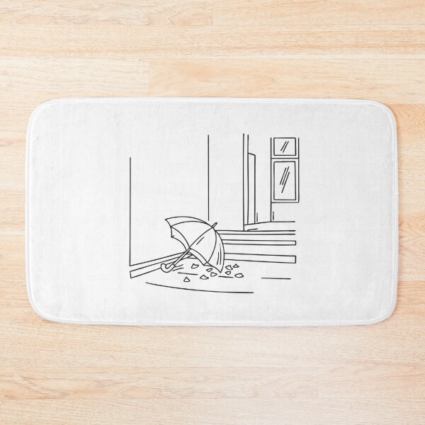 Item preview, A broken umbrella discarded in the corner of a stairwell designed and sold by rasagamastore.