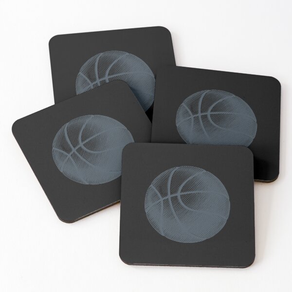 Item preview, Charcoal Basketball Line Art Illustration designed and sold by pattern-archive.