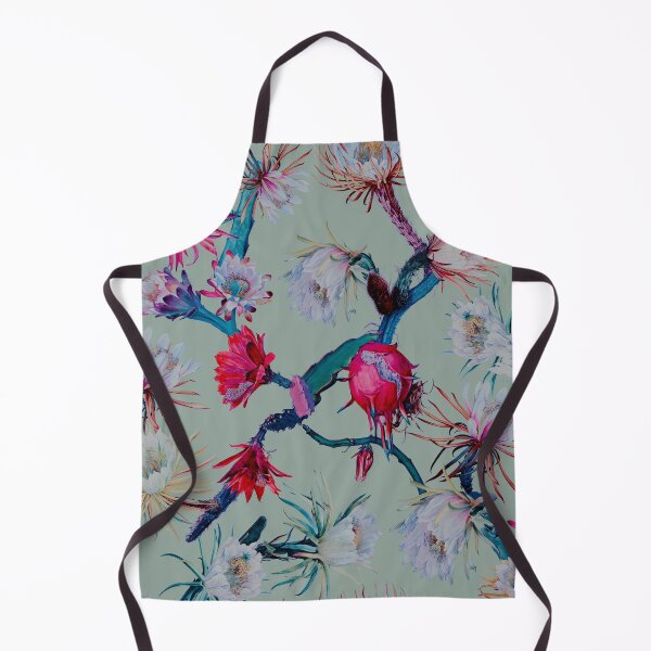 Item preview, Cactus Flowers (slate green setting) designed and sold by Reinvented Decors.