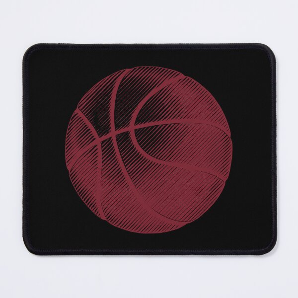 Item preview, Burgundy Basketball Line Art Illustration designed and sold by pattern-archive.