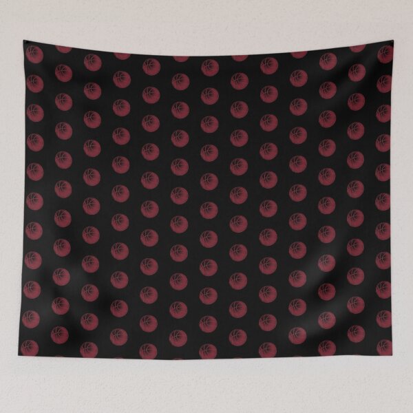 Item preview, Burgundy Basketball Line Art Illustration designed and sold by pattern-archive.