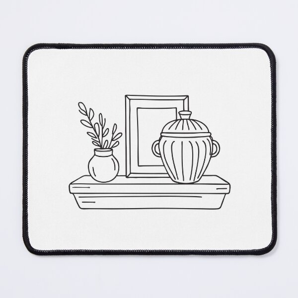 Item preview, A ceramic urn positioned beside a photo frame on the mantel designed and sold by rasagamastore.