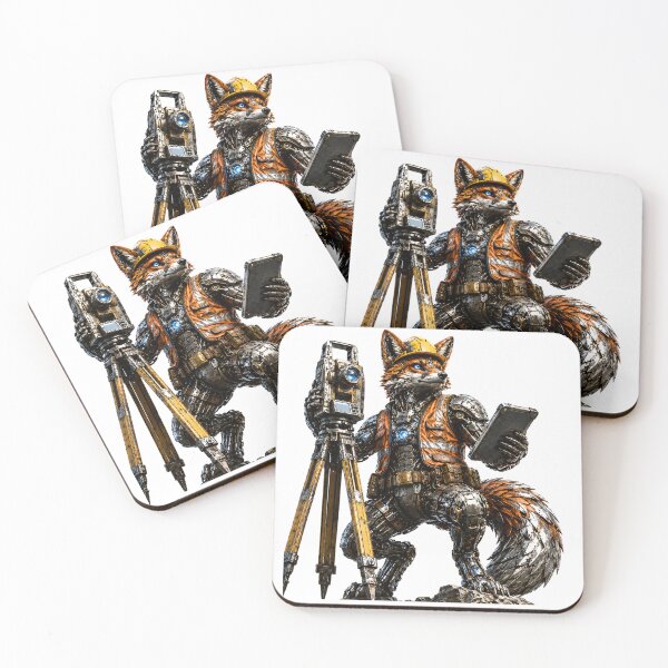Item preview, Steel Fox Surveyor | Mechanical Robot Worker | Steelcoat Studio designed and sold by SteelCoat Studio.