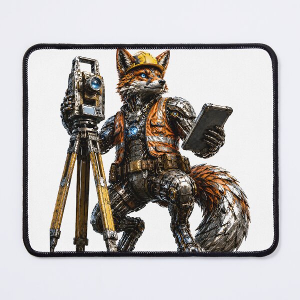 Item preview, Steel Fox Surveyor | Mechanical Robot Worker | Steelcoat Studio designed and sold by SteelCoat Studio.