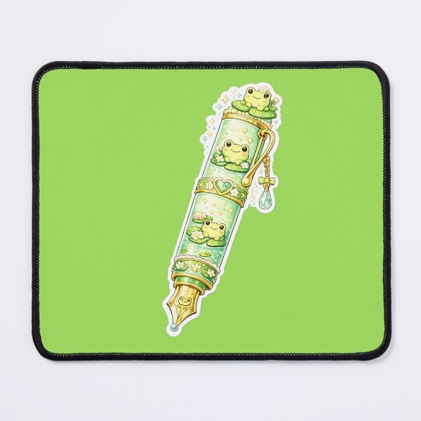 Item preview, Cute Frog Fountain Pen Sticker designed and sold by Christiana-Art.