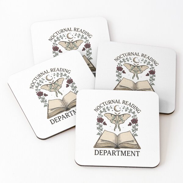 Item preview, Nocturnal Reading Department Dark Academia Book and Moth designed and sold by GoofyShopp.