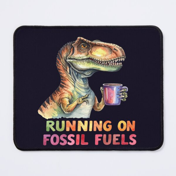 Item preview, Dinosaur with a coffee cup; without coffee, it would be extinct. designed and sold by LiskoDesign.