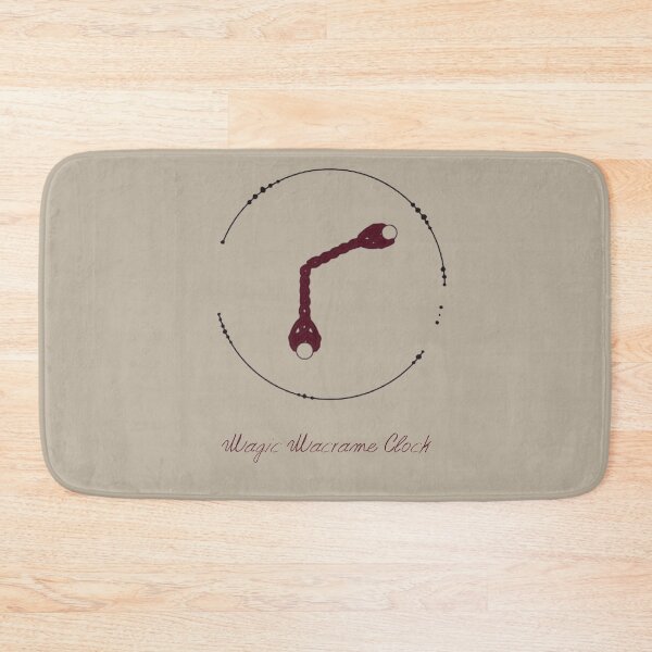 Item preview, Macrame Circle Clock – Minimal Boho Line Art​ ​– Warm Linen Edition designed and sold by Macramellennias.