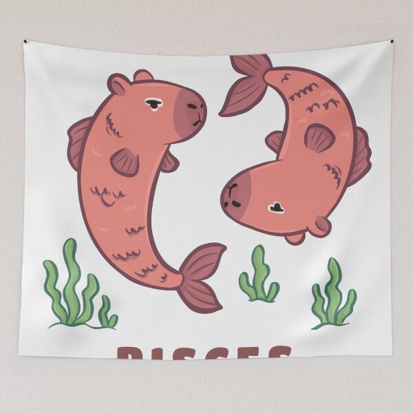 Item preview, Cute Pisces Capybara Zodiac | Kawaii Astrology Animal designed and sold by Iqrapixels.