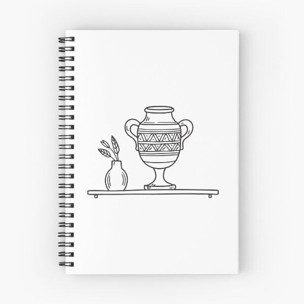 Item preview, A vase positioned near a decorative urn on the display shelf designed and sold by rasagamastore.