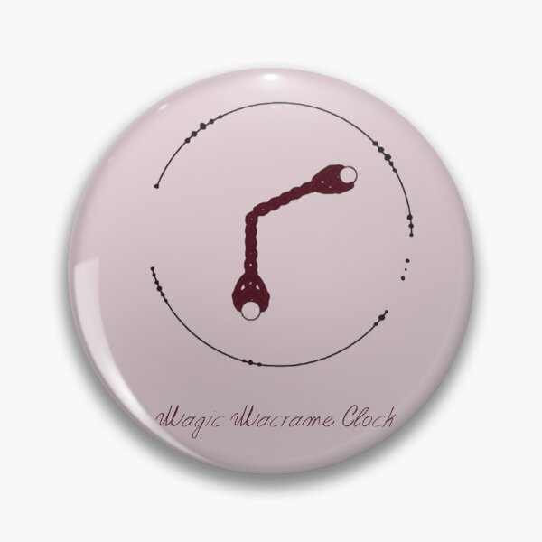 Item preview,  Macrame Circle Clock – Minimal Boho Line Art​– Orchid Ice Edition designed and sold by Macramellennias.