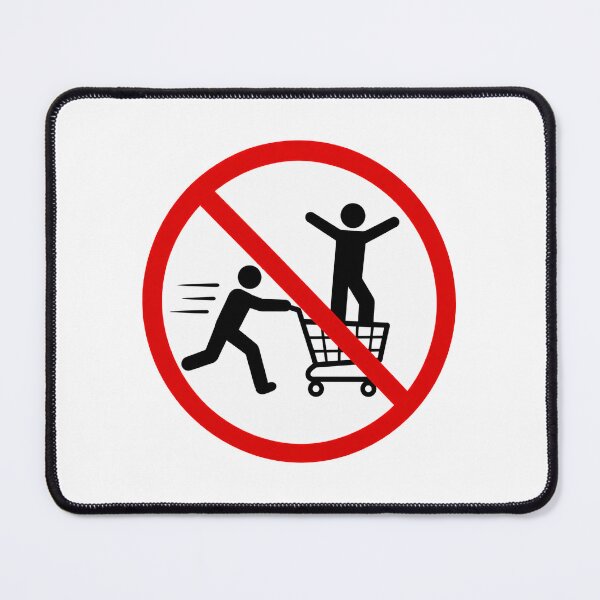 Item preview, Funny Don't Ride Shopping Cart designed and sold by MonkiFlipp.