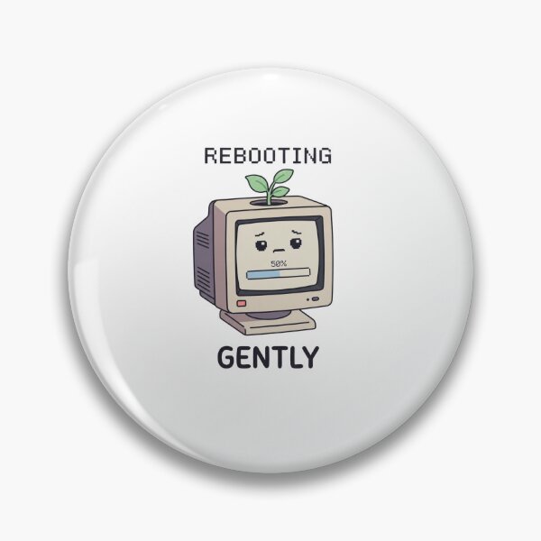 Item preview, Rebooting Gently Retro Computer Self Care designed and sold by GoofyShopp.