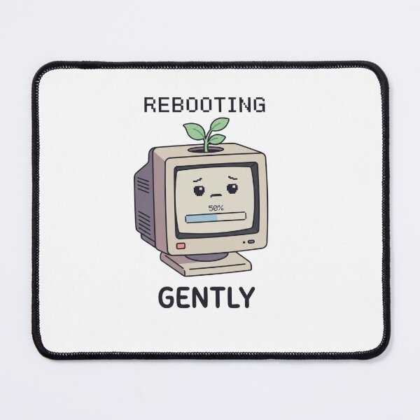 Item preview, Rebooting Gently Retro Computer Self Care designed and sold by GoofyShopp.