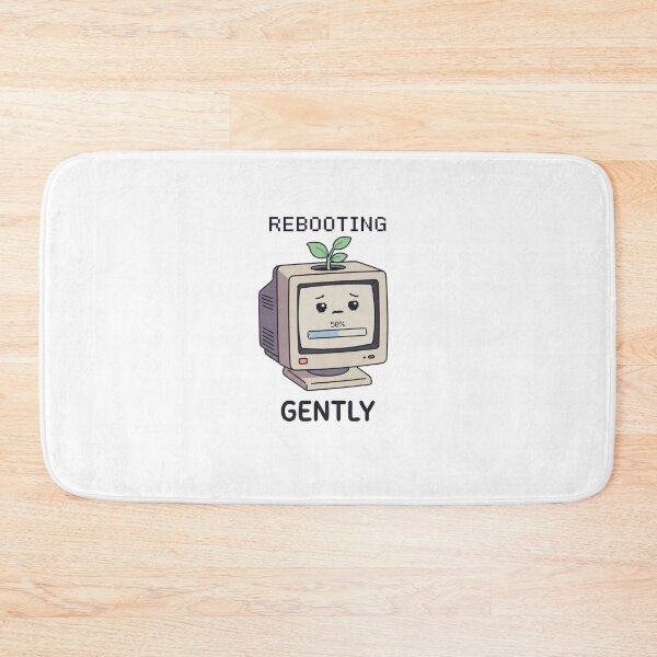 Item preview, Rebooting Gently Retro Computer Self Care designed and sold by GoofyShopp.