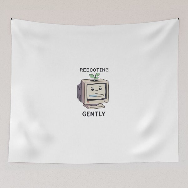 Item preview, Rebooting Gently Retro Computer Self Care designed and sold by GoofyShopp.