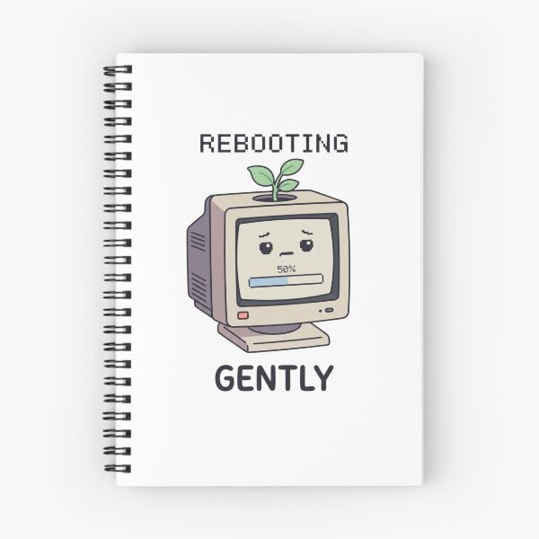 Item preview, Rebooting Gently Retro Computer Self Care designed and sold by GoofyShopp.