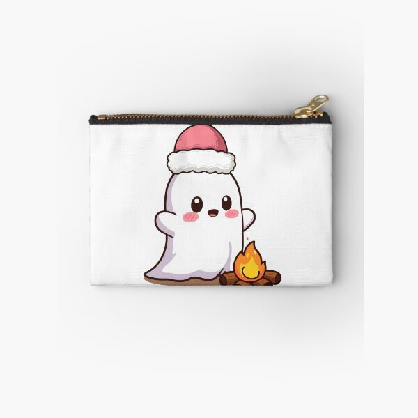 Item preview, Christmas Ghost Sticker | Cozy Campfire Ghost Vinyl Decal | Holiday Kawaii Aesthetic designed and sold by Pandey14.