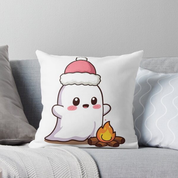 Item preview, Christmas Ghost Sticker | Cozy Campfire Ghost Vinyl Decal | Holiday Kawaii Aesthetic designed and sold by Pandey14.