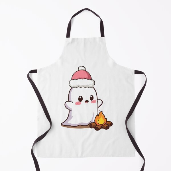 Item preview, Christmas Ghost Sticker | Cozy Campfire Ghost Vinyl Decal | Holiday Kawaii Aesthetic designed and sold by Pandey14.