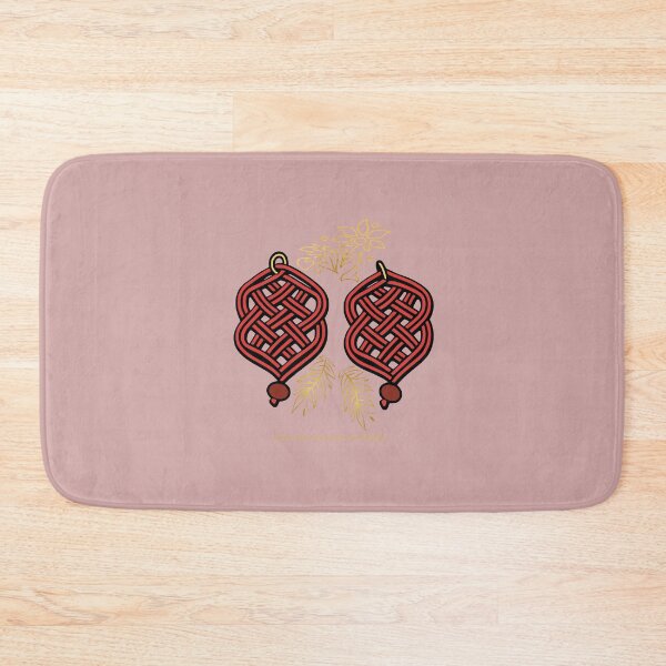 Item preview, Gold & Red Knotwork – Elegant Macrame Inspired Design –  Dusty  Rose Edition designed and sold by Macramellennias.