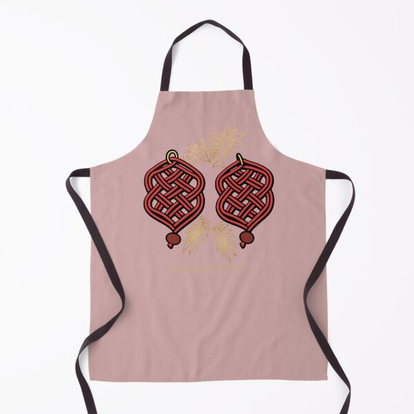 Item preview, Gold & Red Knotwork – Elegant Macrame Inspired Design –  Dusty  Rose Edition designed and sold by Macramellennias.