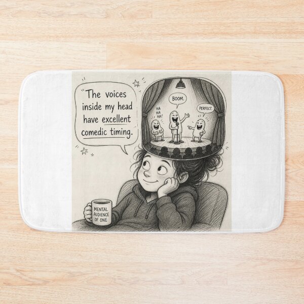 Item preview, The voices inside my head have excellent comedic timing. designed and sold by CinemaChronik.