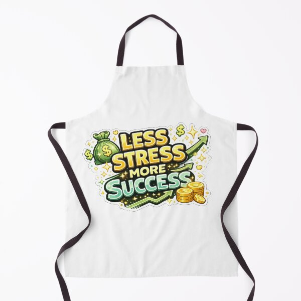 Item preview, Less Stress More Success Sticker Motivational Quote Positive Mindset Die-Cut Decal designed and sold by MR4me.