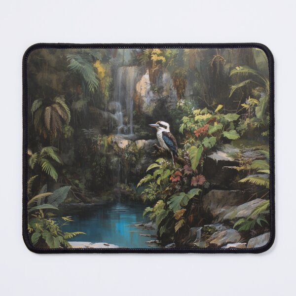 Item preview, A Kookaburra perched near waterfalls, Birds in Motion designed and sold by CDC40.
