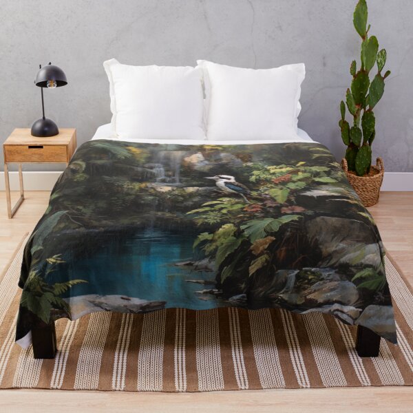 Item preview, A Kookaburra perched near waterfalls, Birds in Motion designed and sold by CDC40.