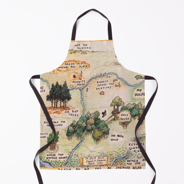 Item preview, 100 Acre Wood map - Winnie the Pooh Map Vintage Storybook Illustration for Classic Children's Book Fans designed and sold by RickE.