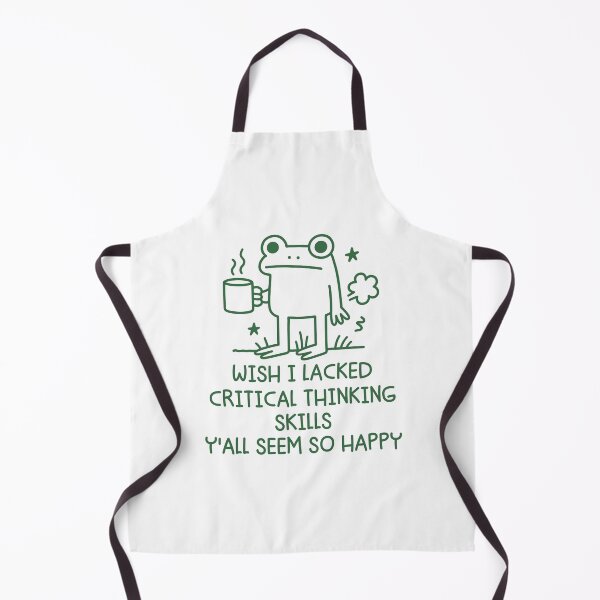 Item preview, Funny Frog Wish I Lacked Critical Thinking Skills Y'ALL SEEM SO HAPPY designed and sold by gunaone-design.
