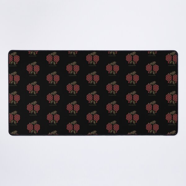Item preview, Gold & Red Knotwork – Elegant Macrame Inspired Design – Black Velvet Edition designed and sold by Macramellennias.
