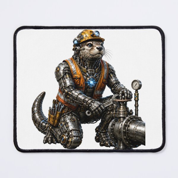 Item preview, Steel Otter Pipeline Technician | Mechanical Robot Worker | Steelcoat Studio designed and sold by SteelCoat Studio.