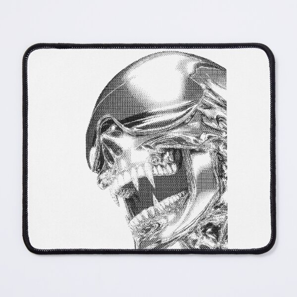 Item preview, Y2K Halftone Cyber Skull - Dark Grunge Streetwear Graphic designed and sold by Kromatik.