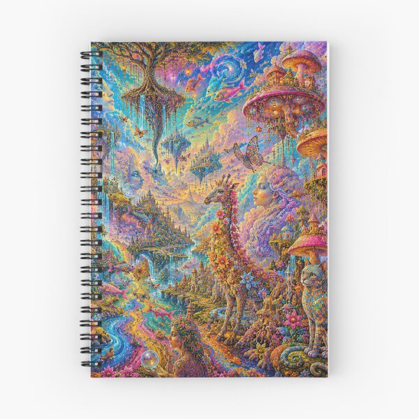 Item preview, Dreamlike Fantasy Kingdom with Floating Islands and Vibrant Nature designed and sold by Pond21.