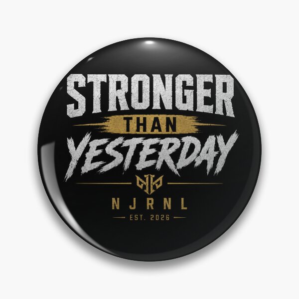Item preview, Stronger Than Yesterday | Motivational Gym Shirt designed and sold by NJRNL Apparel .