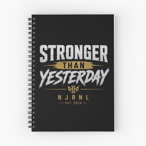 Item preview, Stronger Than Yesterday | Motivational Gym Shirt designed and sold by NJRNL Apparel .