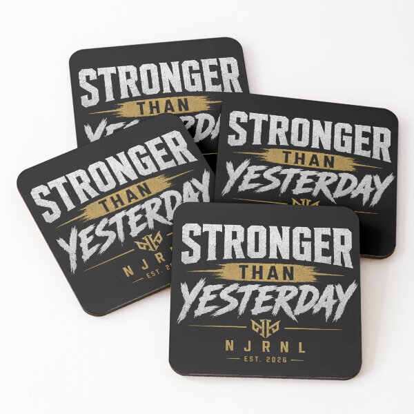 Item preview, Stronger Than Yesterday | Motivational Gym Shirt designed and sold by NJRNL Apparel .