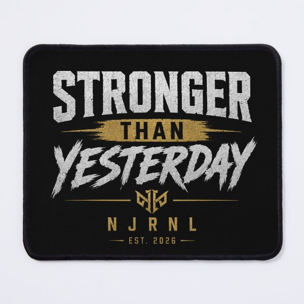 Item preview, Stronger Than Yesterday | Motivational Gym Shirt designed and sold by NJRNL Apparel .