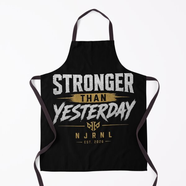 Item preview, Stronger Than Yesterday | Motivational Gym Shirt designed and sold by NJRNL Apparel .