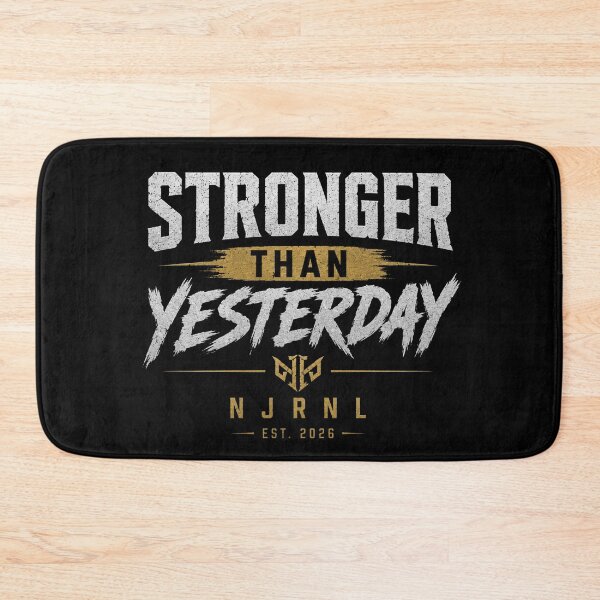 Item preview, Stronger Than Yesterday | Motivational Gym Shirt designed and sold by NJRNL Apparel .