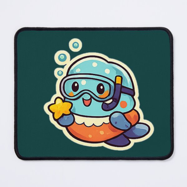 Item preview, Cute Snorkeling Sea Explorer Holding a Starfish Design designed and sold by Nawi32.