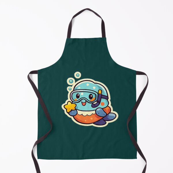 Item preview, Cute Snorkeling Sea Explorer Holding a Starfish Design designed and sold by Nawi32.