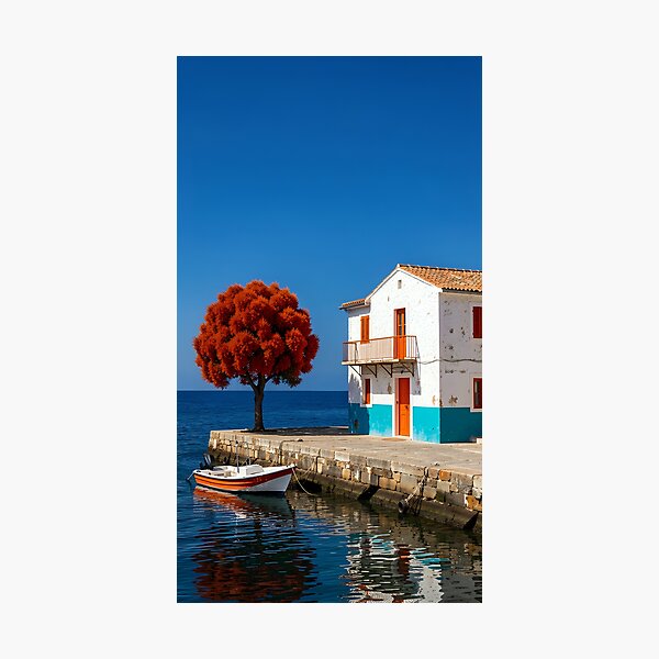 Item preview, Mediterranean dream: The house by the azure sea designed and sold by VoidVeilStudio.